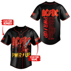 ACDC Baseball Jersey For Men Women And Kids Gift for Fans
