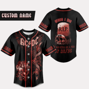 ACDC When I Die Baseball Jersey For Men Women And Kids Gift for Fans