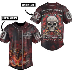 ACDC Baseball Jersey For Men Women And Kids Gift for Fans