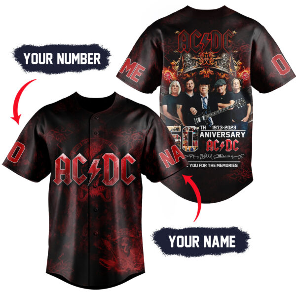 ACDC Baseball Jersey For Men Women And Kids Gift for Fans
