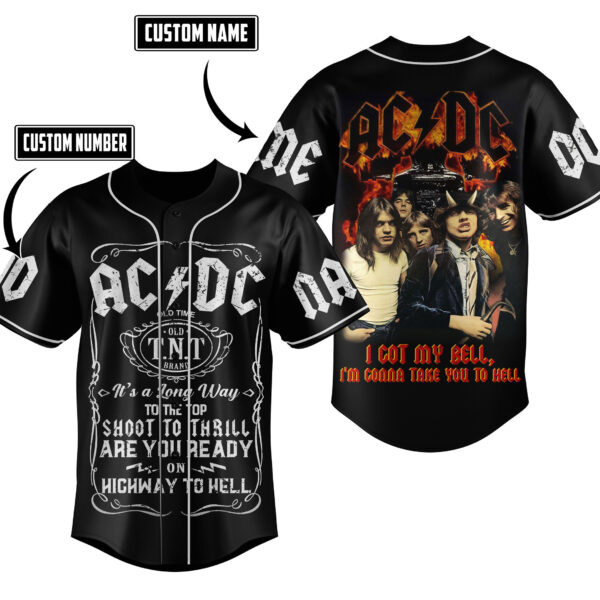 ACDC Rock Band Baseball Jersey For Men Women And Kids Gift for Fans