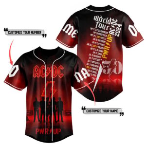 ACDC Baseball Jersey For Men Women And Kids Gift for Fans