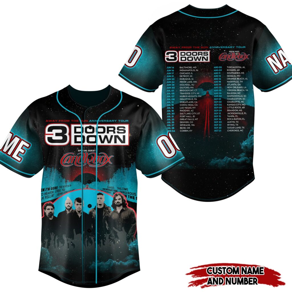 3 Doors Down Baseball Jersey For Men Women And Kids Gift for Fans 3 Doors Down Baseball Jersey For Men Women And Kids Gift for Fans