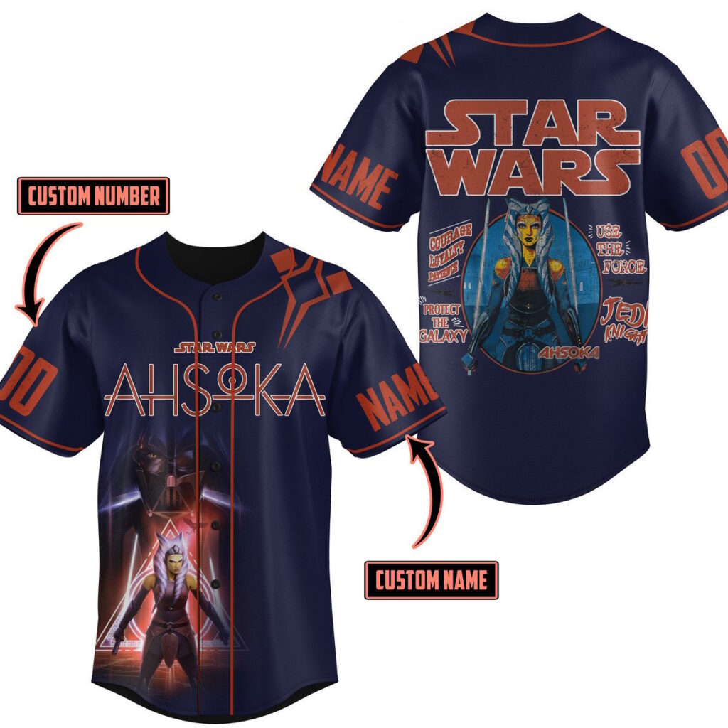 Ahsoka Baseball Jersey For Men Women And Kids Gift for Fans Ahsoka Baseball Jersey For Men Women And Kids Gift for Fans