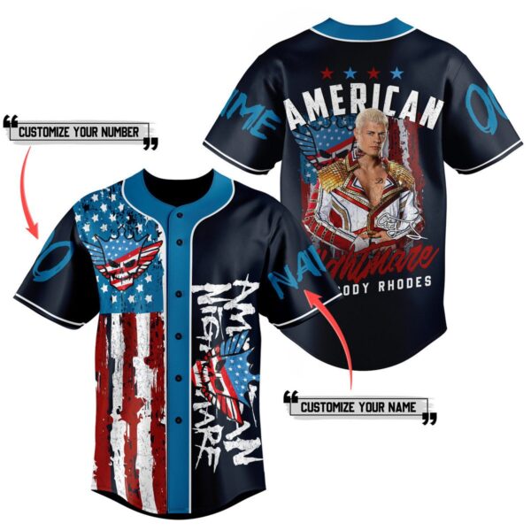 American Nightmare Cody Rhodes Baseball Jersey For Men Women And Kids Gift for Fans