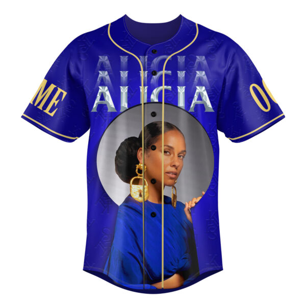 Alicia Keys Baseball Jersey For Men Women And Kids Gift for Fans