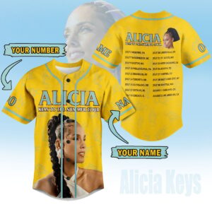 Alicia Keys Baseball Jersey For Men Women And Kids Gift for Fans
