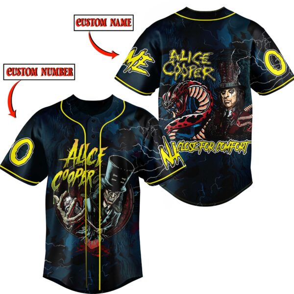 Alice Cooper Baseball Jersey For Men Women And Kids Gift for Fans