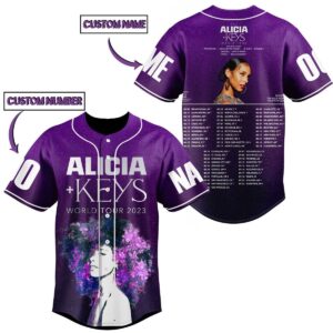 Alicia Keys Baseball Jersey For Men Women And Kids Gift for Fans