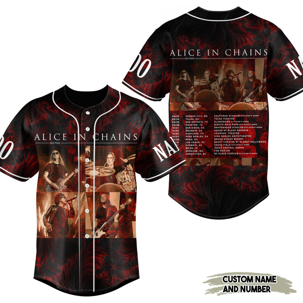 Alice In Chains Baseball Jersey For Men Women And Kids Gift for Fans Alice In Chains Baseball Jersey For Men Women And Kids Gift for Fans