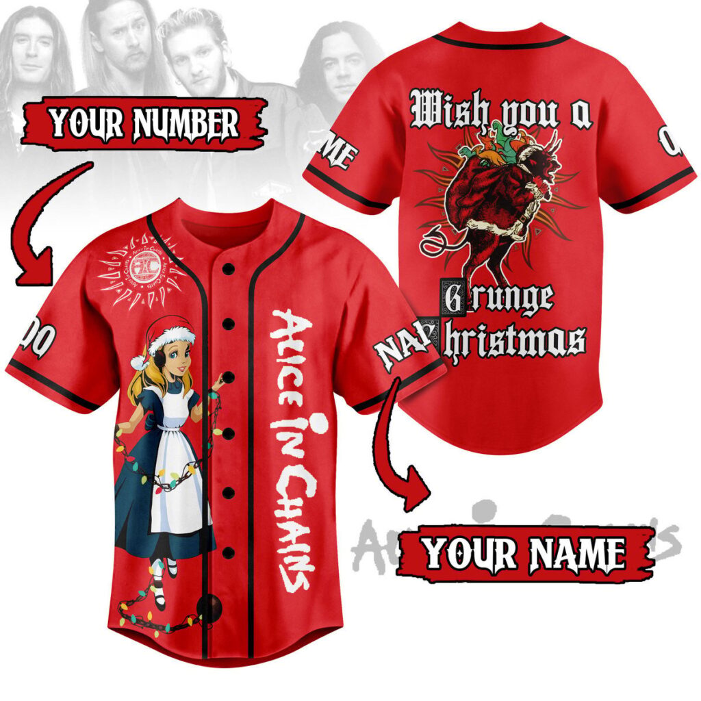 Alice In Chains Baseball Jersey For Men Women And Kids Gift for Fans Alice In Chains Baseball Jersey For Men Women And Kids Gift for Fans