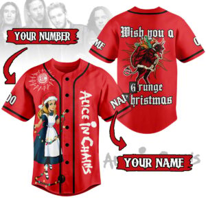 Alice In Chains Baseball Jersey For Men Women And Kids Gift for Fans