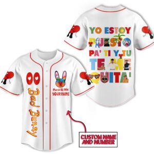 Bad Bunny Baseball Jersey For Men Women And Kids Gift