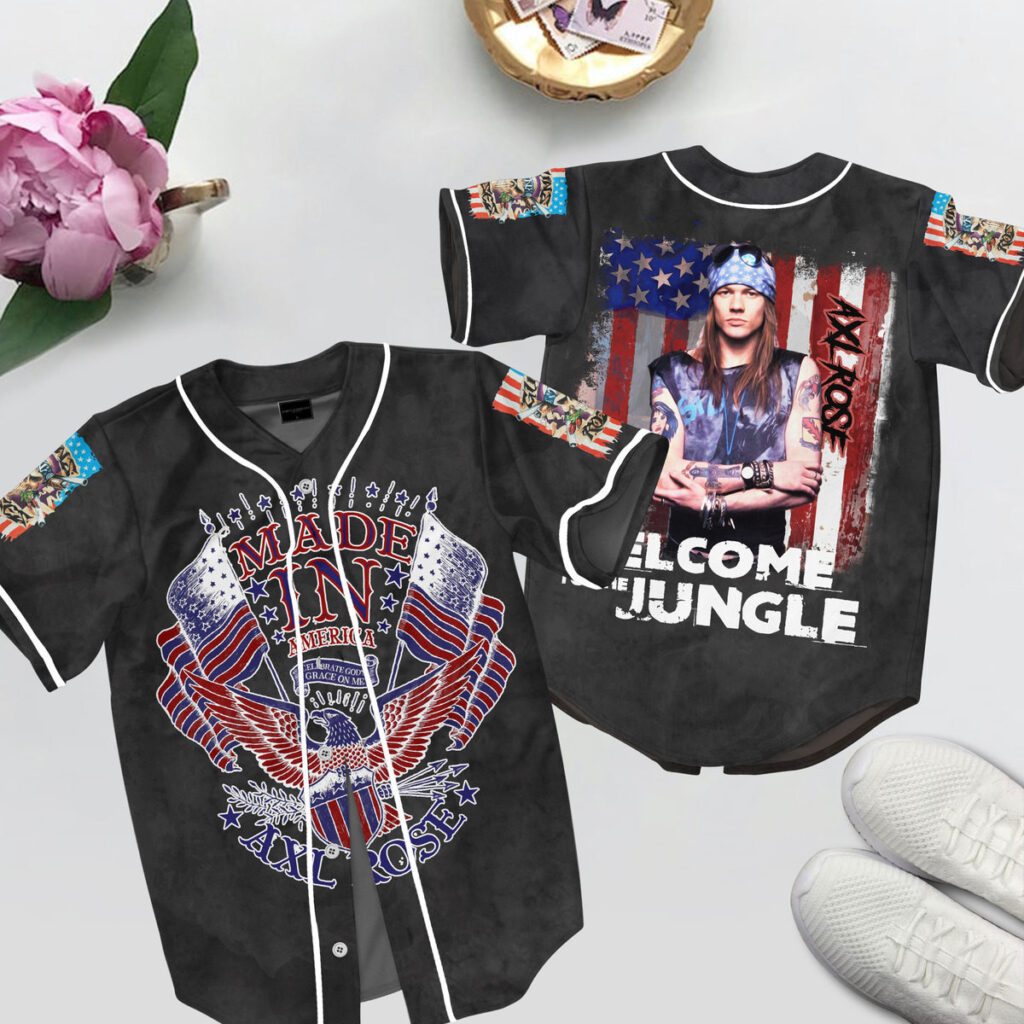 Axl Rose Baseball Jersey For Men Women And Kids Gift for Fans Axl Rose Baseball Jersey For Men Women And Kids Gift for Fans