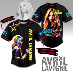 Avril Lavigne Baseball Jersey For Men Women And Kids Gift for Fans