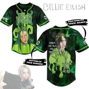 Billie Eilish Baseball Jersey For Men Women And Kids