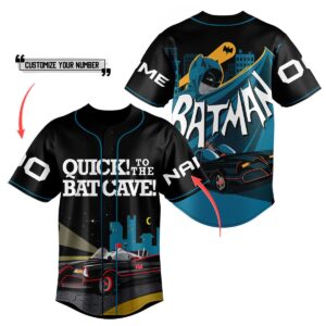 Batman Quick To The Bat Cave Baseball Jersey For Men Women And Kids Gift for Fans