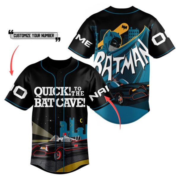 Batman Quick To The Bat Cave Baseball Jersey For Men Women And Kids Gift for Fans