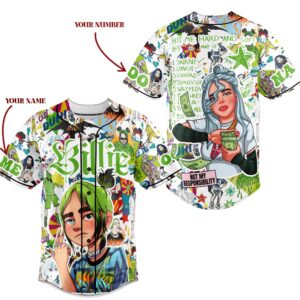 Billie Eilish Baseball Jersey For Men Women And Kids