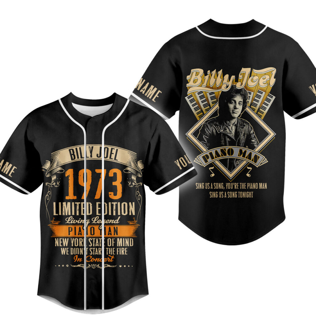 Billy Joel Baseball Jersey For Men Women And Kids Gift for Fans Billy Joel Baseball Jersey For Men Women And Kids Gift for Fans