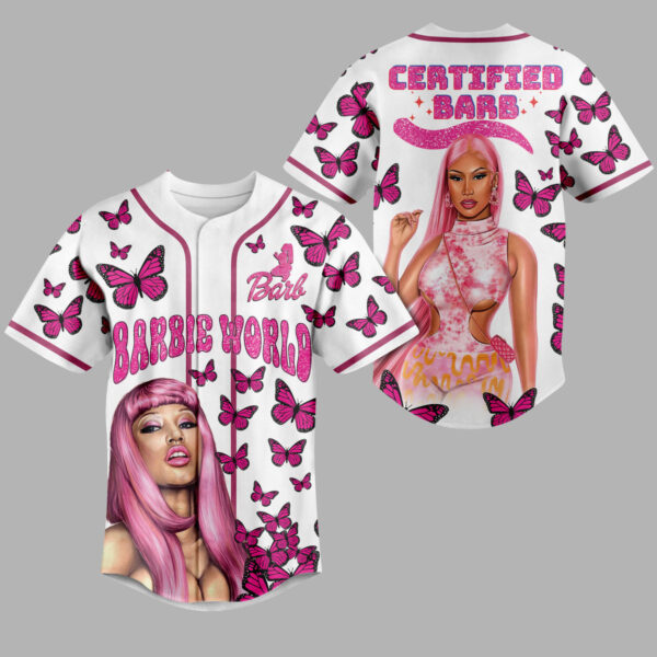 Barbie World Certified Barb Baseball Jersey For Men Women And Kids Gift for Fans