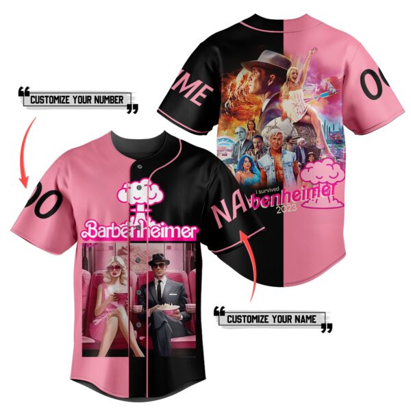 Barbenheimer Baseball Jersey For Men Women And Kids Gift for Fans
