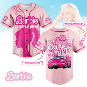 Barbie Baseball Jersey For Men Women And Kids Gift for Fans