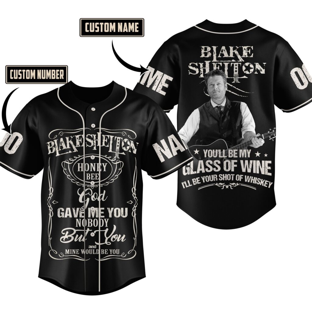 Blake Shelton Baseball Jersey For Men Women And Kids Gift for Fans Blake Shelton Baseball Jersey For Men Women And Kids Gift for Fans