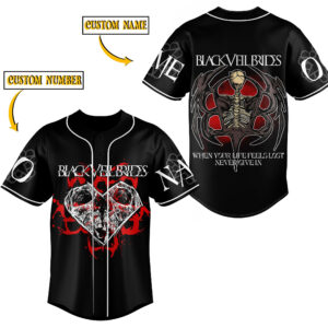 Black Veil Brides Baseball Jersey For Men Women And Kids Gift for Fans