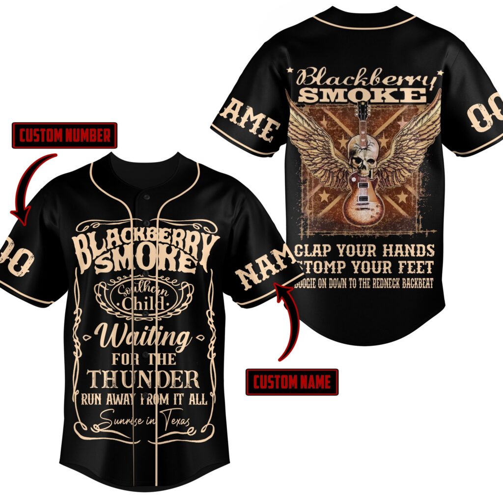 Blackberry Smoke Baseball Jersey For Men Women And Kids Gift for Fans Blackberry Smoke Baseball Jersey For Men Women And Kids Gift for Fans