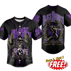 Black Sabbath Baseball Jersey For Men Women And Kids Gift for Fans