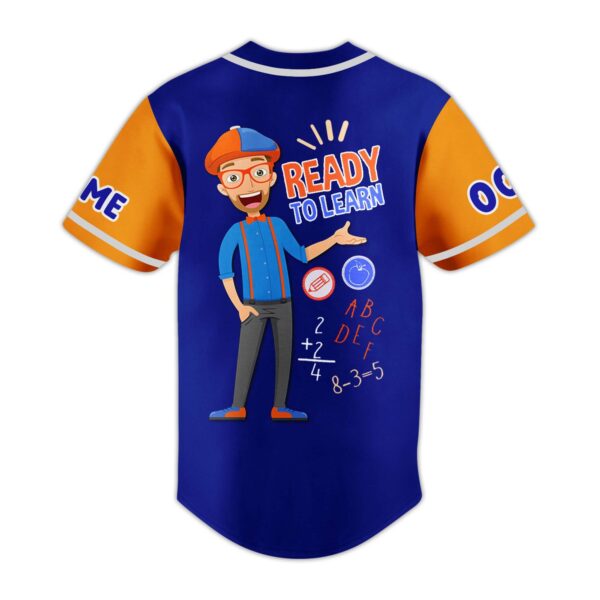 Blippi Ready To Learn Fun Cool Baseball Jersey For Men Women And Kids Gift for Fans