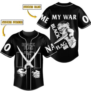 Black Flag Baseball Jersey For Men Women And Kids Gift for Fans