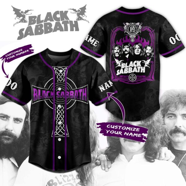 Black Sabbath Baseball Jersey For Men Women And Kids Gift for Fans