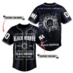 Black Mirror Baseball Jersey For Men Women And Kids Gift for Fans