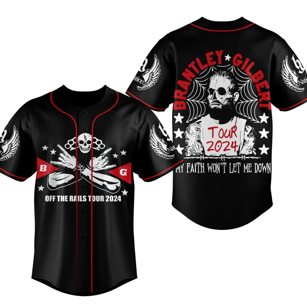 Brantley Gilbert Baseball Jersey For Men Women And Kids Gift for Fans Brantley Gilbert Baseball Jersey For Men Women And Kids Gift for Fans