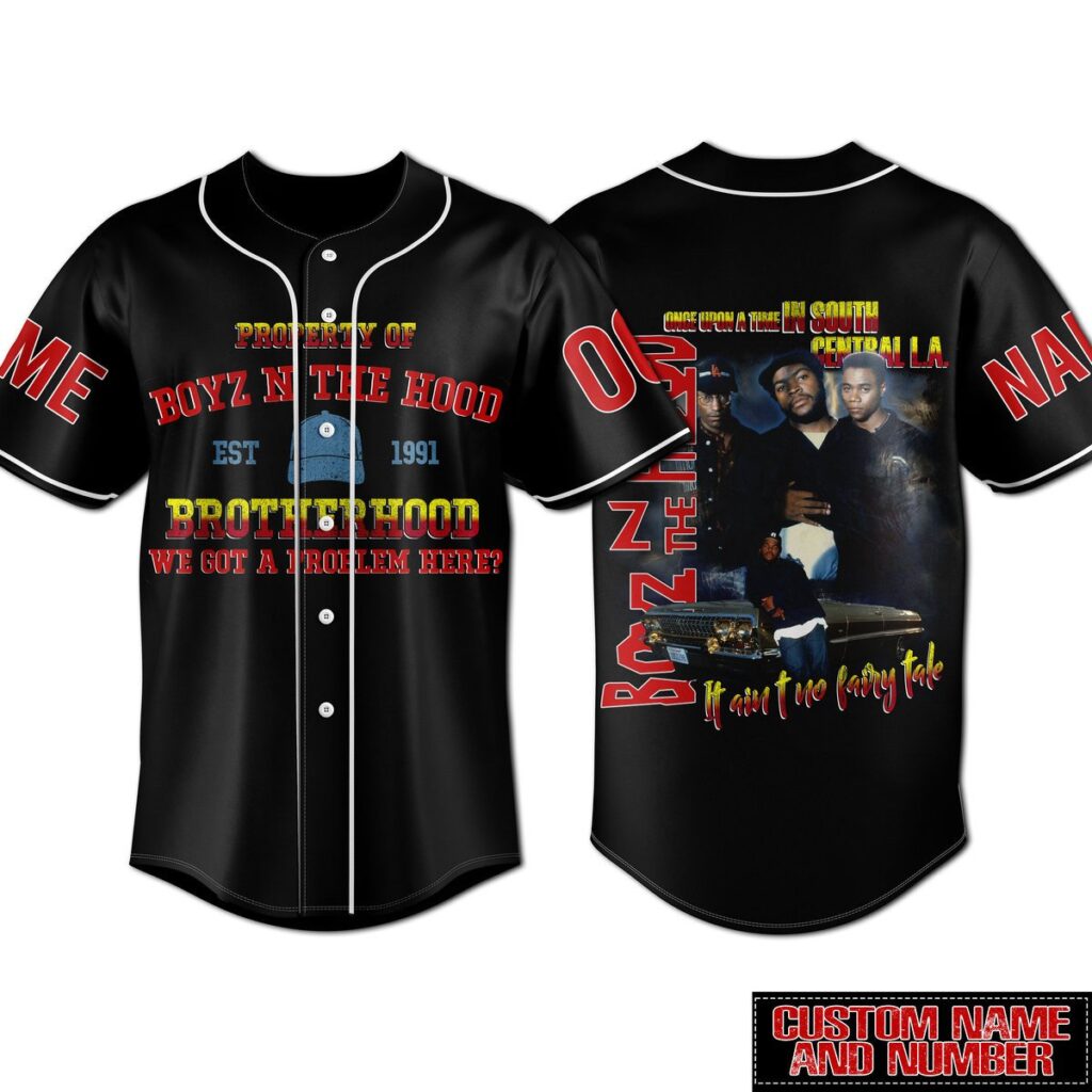 Boyz n the Hood Baseball Jersey For Men Women And Kids Gift for Fans Boyz n the Hood Baseball Jersey For Men Women And Kids Gift for Fans