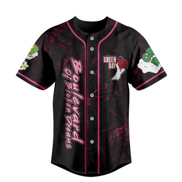 Boulevard of Broken Dreams Green Day Baseball Jersey For Men Women And Kids Gift for Fans