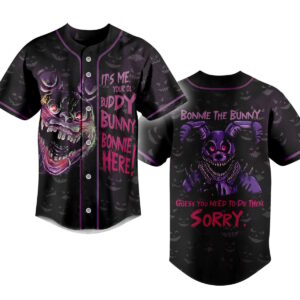 Bonnie the Bunny Baseball Jersey For Men Women And Kids Gift for Fans