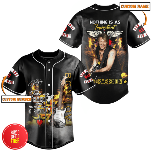 Bon Jovi Baseball Jersey For Men Women And Kids Gift for Fans
