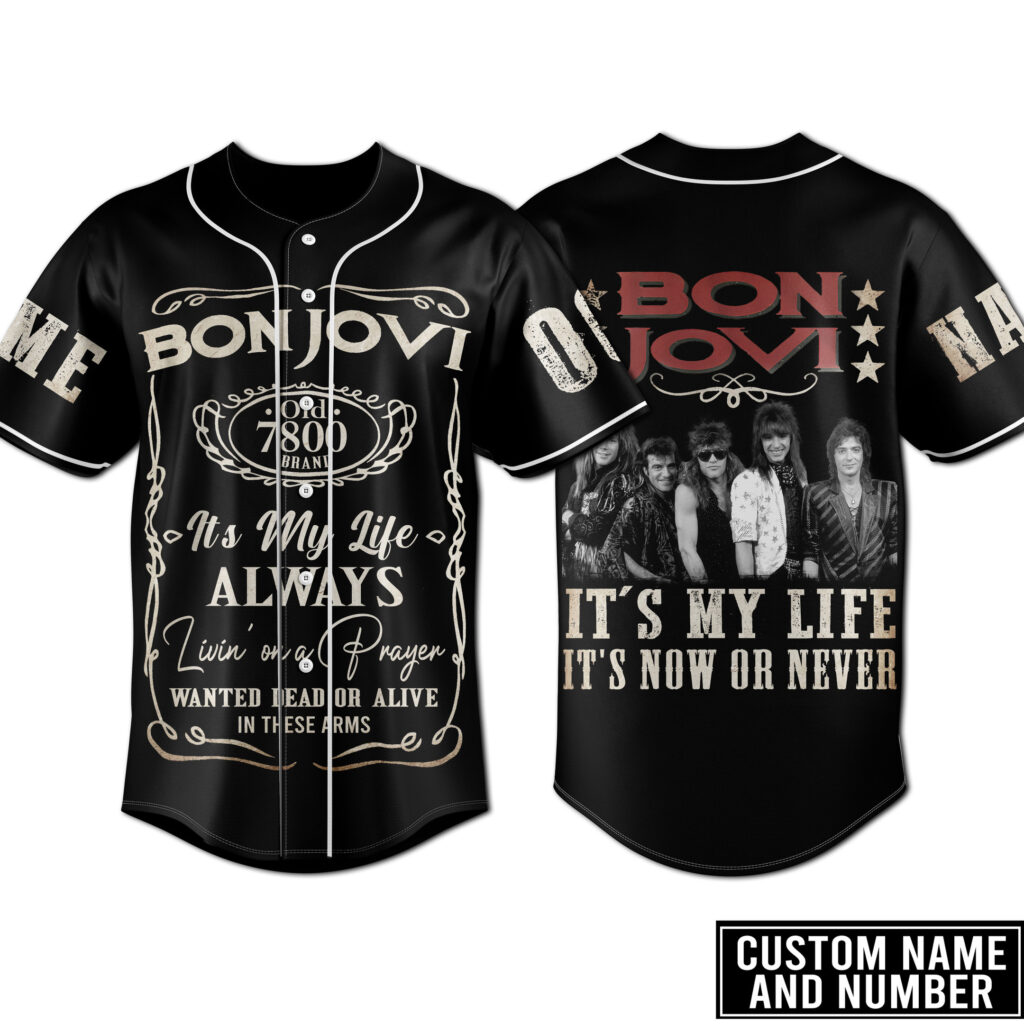 Bon Jovi Baseball Jersey For Men Women And Kids Gift for Fans Bon Jovi Baseball Jersey For Men Women And Kids Gift for Fans