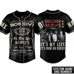 Bon Jovi Baseball Jersey For Men Women And Kids Gift for Fans