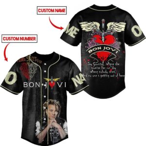 Bon Jovi Baseball Jersey For Men Women And Kids Gift for Fans