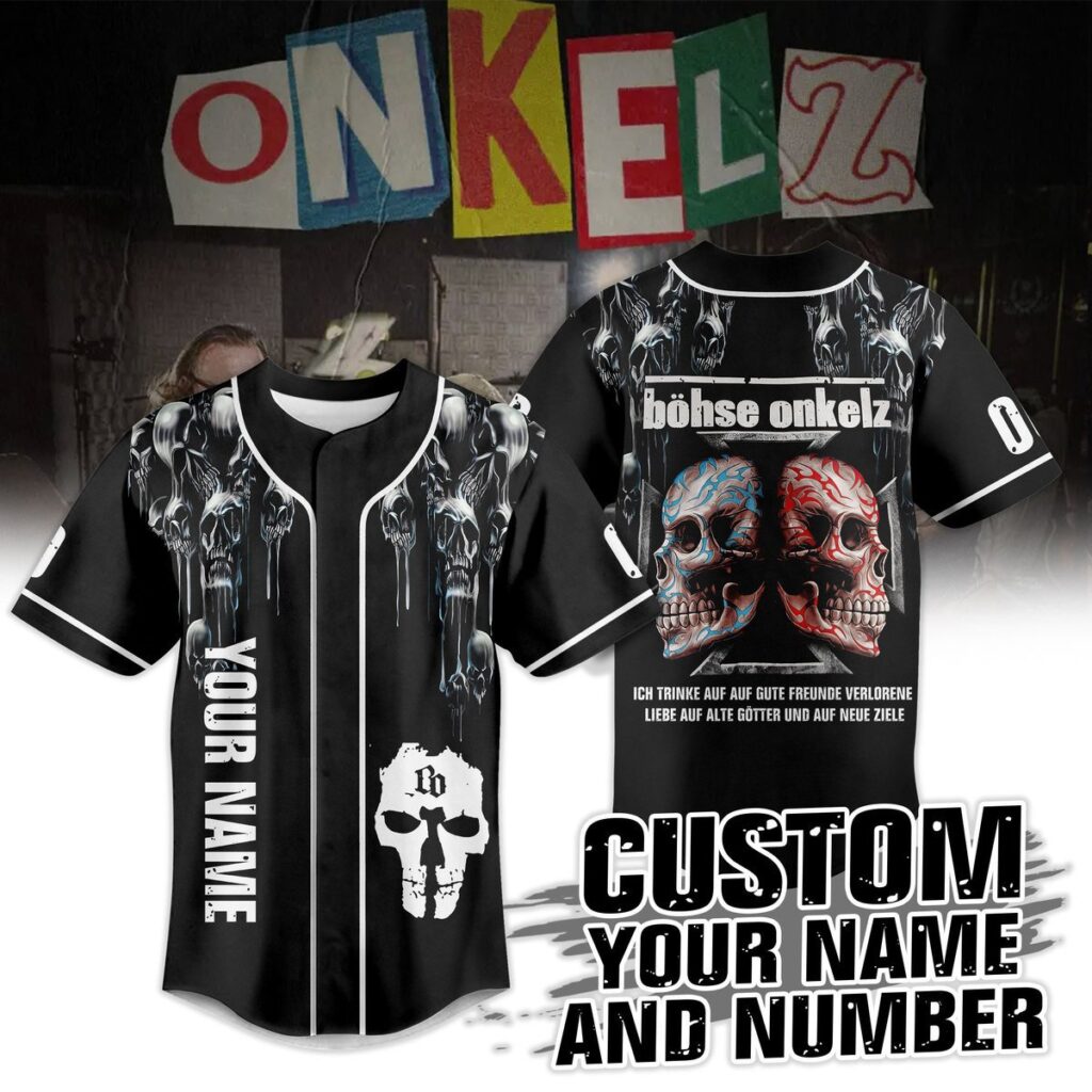Bohse Onkelz Baseball Jersey For Men Women And Kids Gift for Fans Bohse Onkelz Baseball Jersey For Men Women And Kids Gift for Fans