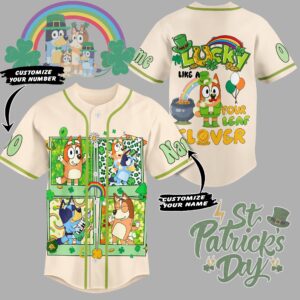 Bluey St. Patrickï¿½ï¿½ï¿½s Day Baseball Jersey For Men Women And Kids Gift for Fans