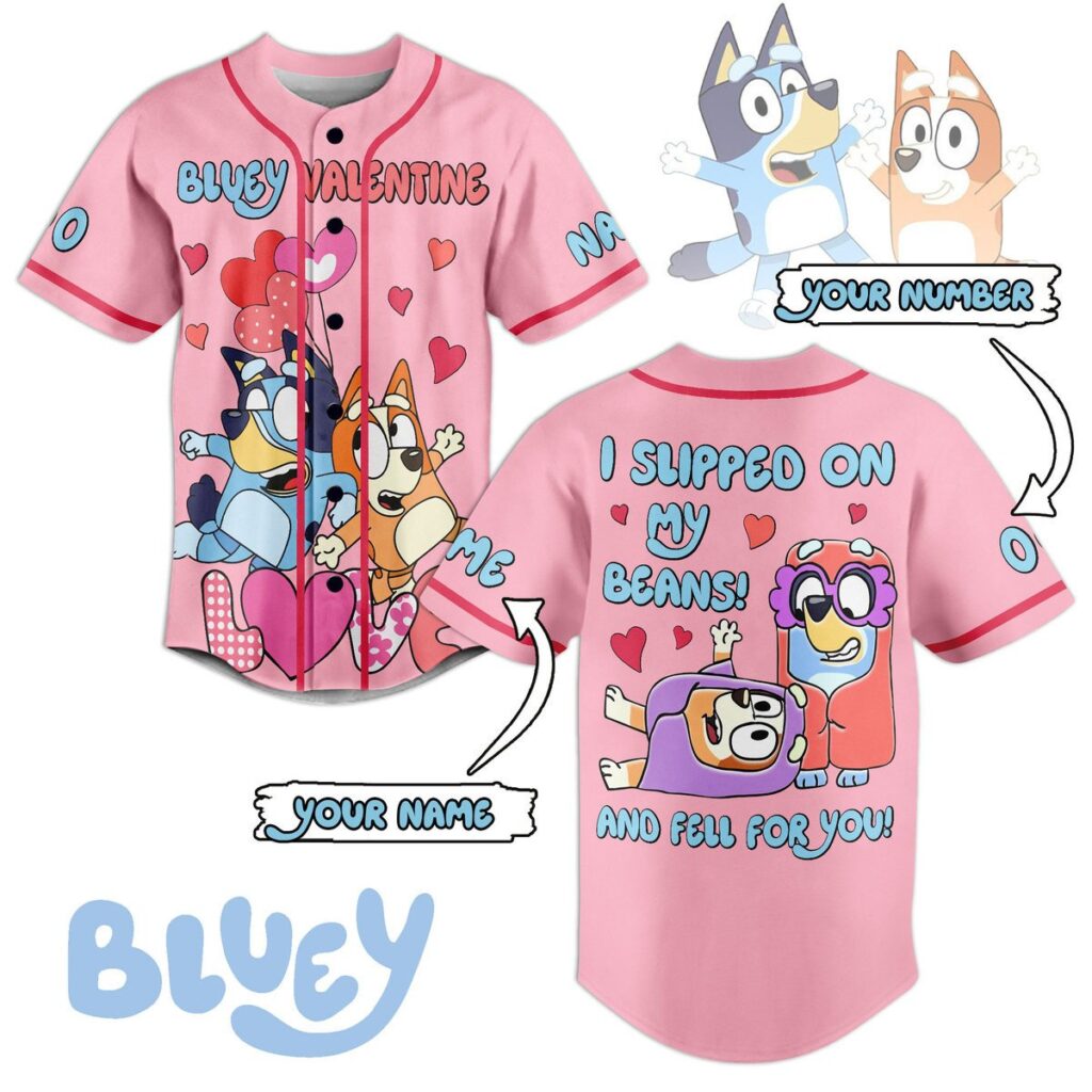 Bluey Baseball Jersey For Men Women And Kids Gift for Fans Bluey Baseball Jersey For Men Women And Kids Gift for Fans
