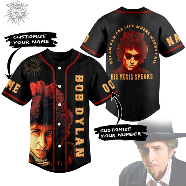 Bob Dylan Baseball Jersey For Men Women And Kids Gift for Fans