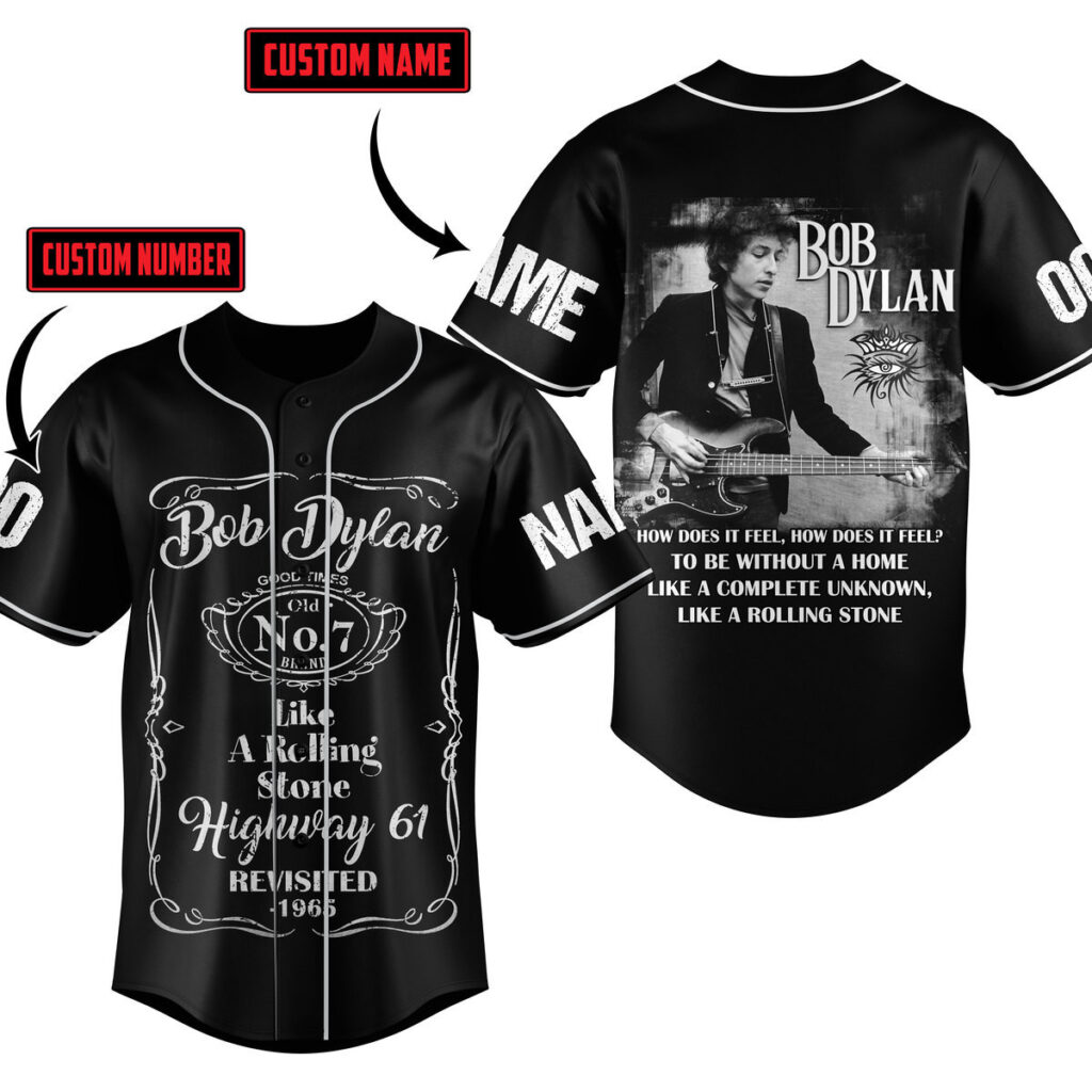 Bob Dylan Baseball Jersey For Men Women And Kids Gift for Fans Bob Dylan Baseball Jersey For Men Women And Kids Gift for Fans