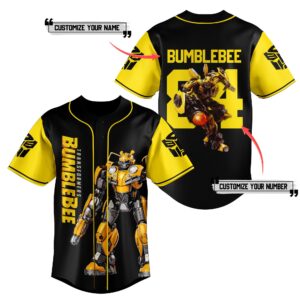 Bumblebee Baseball Jersey For Men Women And Kids Gift for Fans