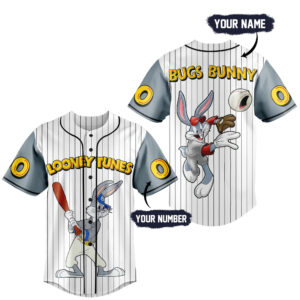 Bugs Bunny Looney Tunes Baseball Jersey For Men Women And Kids Gift for Fans 1